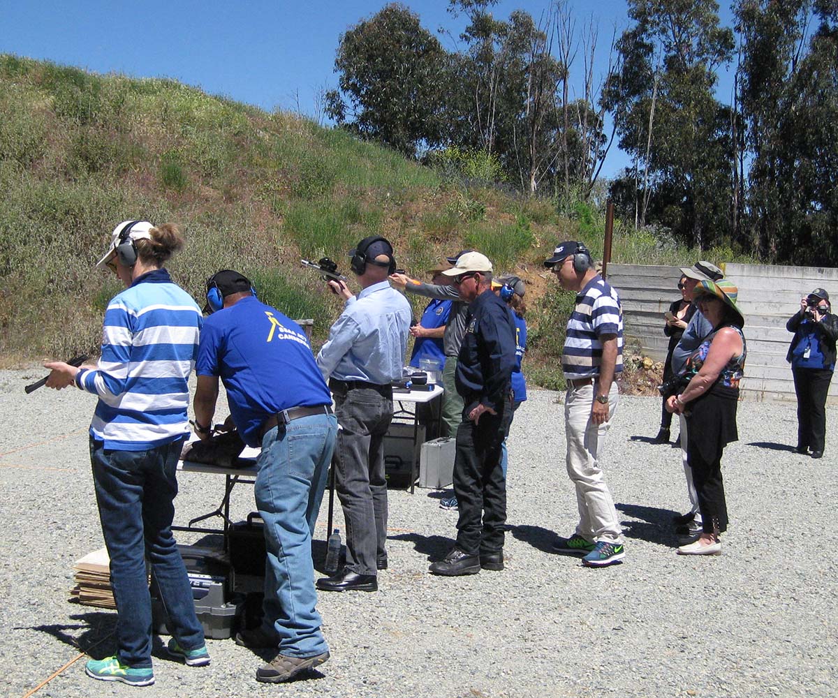Politicians take aim in pistol shoot SSAA hosts first range day