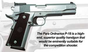 The Para Ordnance P-18 in .38 Super handgun