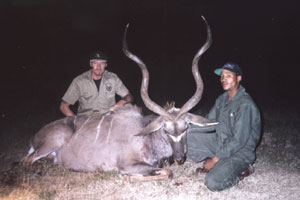The magnificent gemsbok, with its long rapier horns, is a must for any discerning hunter.
