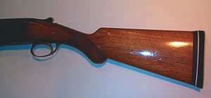 The stock on the author’s Browning Superposed over and under needed to be slightly lengthened. A black plastic spacer was added between the recoil pad and the butt.